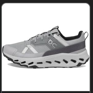 On Running Gray and White Athletic Shoes